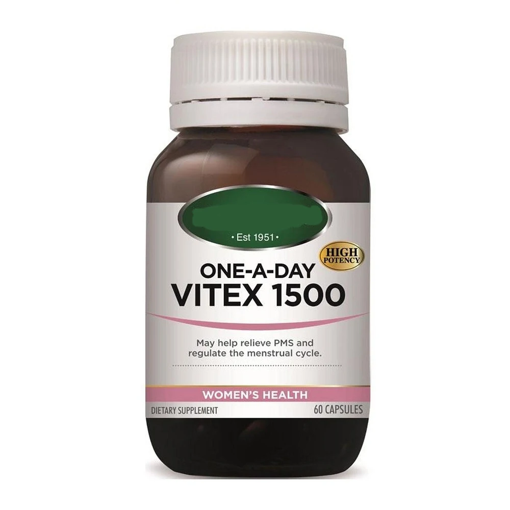 

ONE-A-DAY VITEX 1500 vitex fruit help relieve PMS and regulate the menstrual cycle Ovarian Care WOMEN'S HEALTH 60Caps/bottle