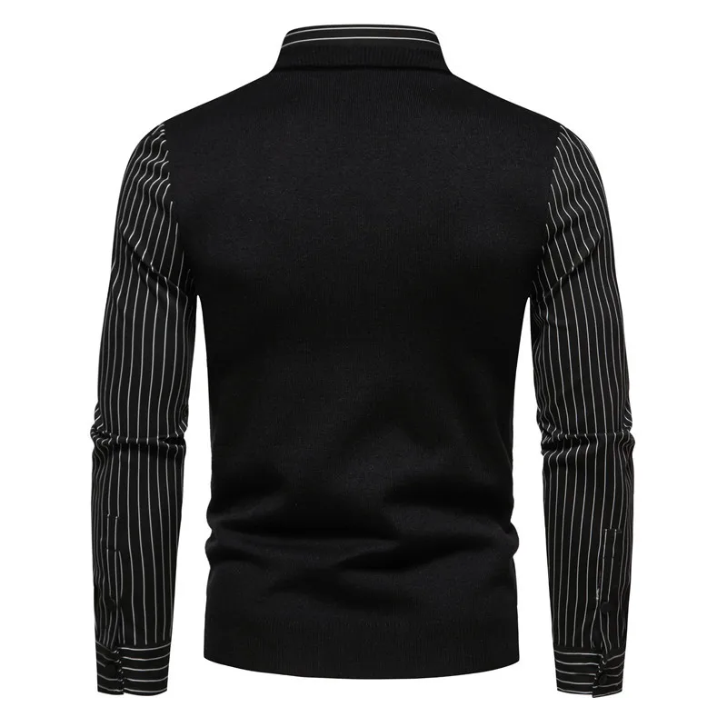 Осенняя мужская повседневная рубашка для отпуска в европейском и американском