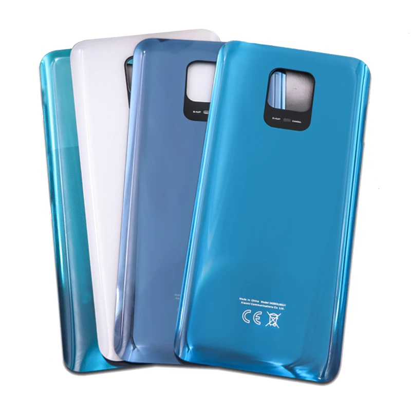 

Новинка для Xiaomi Redmi Note 9S / Note 9 Pro 64MP задняя крышка батарейного отсека Стеклянная Панель задняя дверь корпус батарейного отсека клейкая Замена