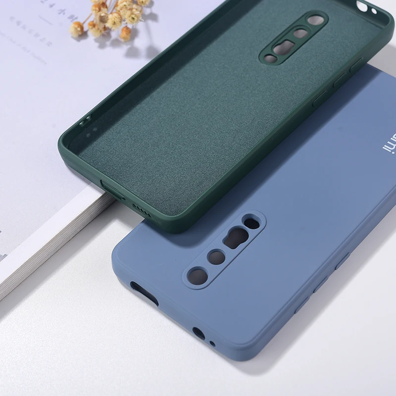 Квадратный жидкий силиконовый чехол для Xiaomi Mi 9T Redmi K20 Pro шелковистая сенсорная