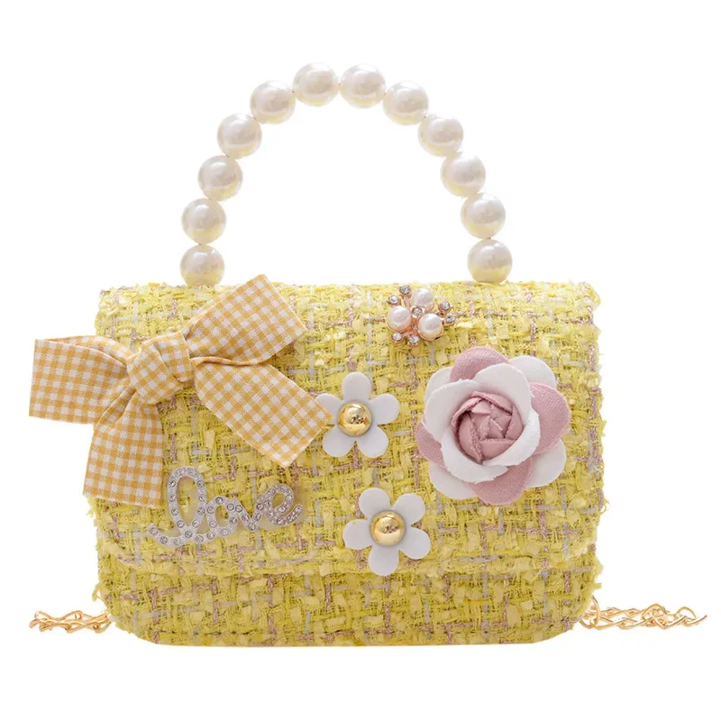 

Princess Bag Fashion Bag Shoulder Money Messenger Kid's Pocket Coin Pearl Purse Pack Crossbody Bow-knot Children Handbag