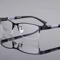 trend leesbril leesbril mannen en vrouwen hoge kwaliteit half frame dioptrie business kantoor mannen leesbril