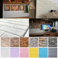 10pcs self adhesive foam wallpaper waterproof 3d wall panel living room bedroom home luxury decor diy bonding brick wall sticker