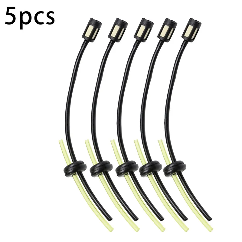 

5pcs Filter Oil Pipe For Chainsaw Lawn Mower Cutter Grass Trimmer Fuel Tank Filter Universal Oil Pipe Fuelhose For 139/140/GX35