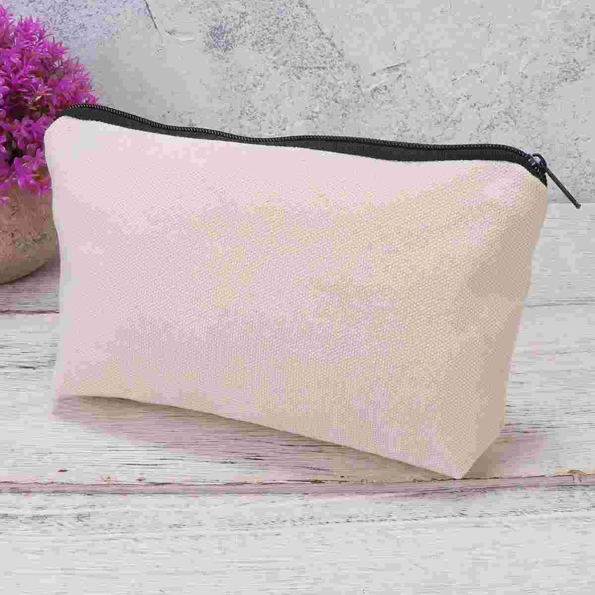 

Pencilpouch Canvascase Zipperbags Purse Makeup Storage Pen Stationery Holder Brush Toiletry Travel Cotton Organizer Carrying
