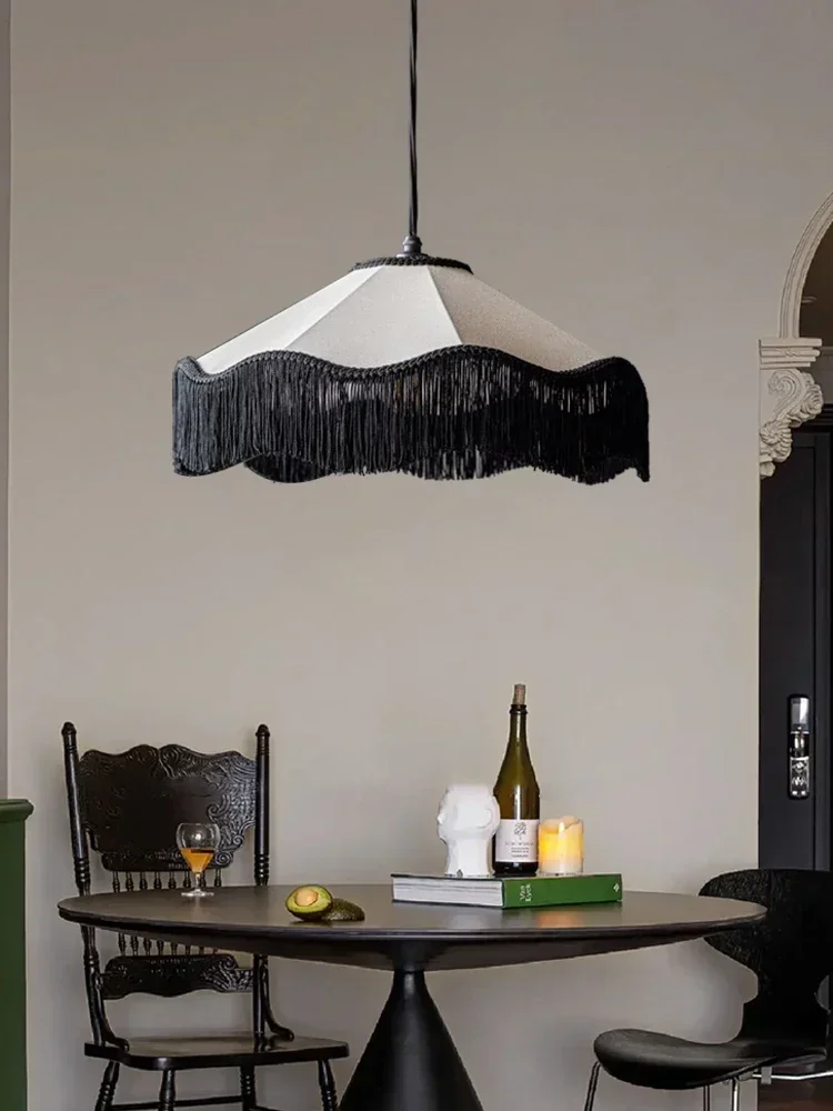 Подвесной ретро-светильник в стиле ретро светодиодная лампа с бахромой