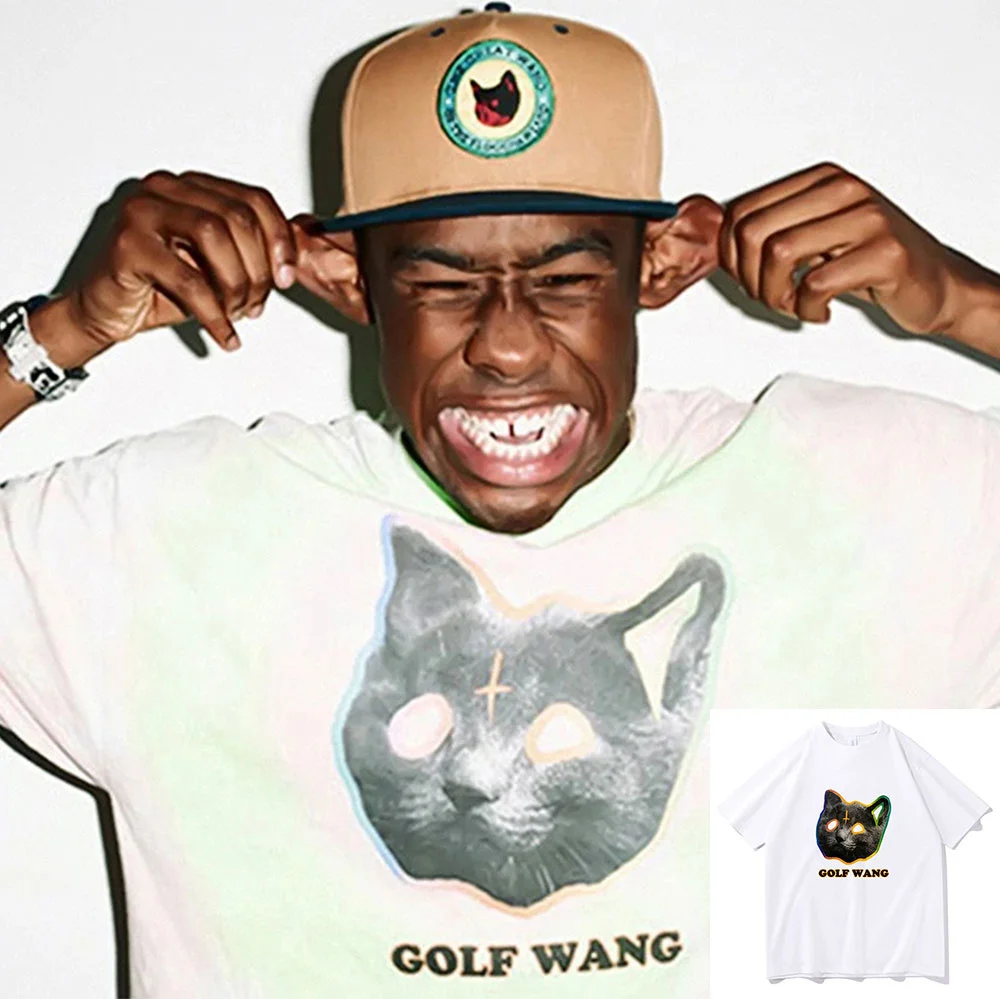 

Golf Wang Cat Funny Tyler The Creator Skate Cherry Bomb Ofwgkta T Shirts Fashion Oversized Men Tshirt New Tee Mens Womens Tshirt