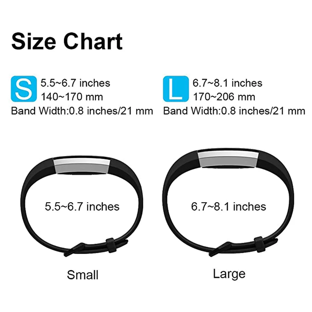 High Quality Soft Silicone Secure Adjustable Band for Fitbit Alta HR Band Wristband Strap Bracelet Watch Replacement Accessories images - 6