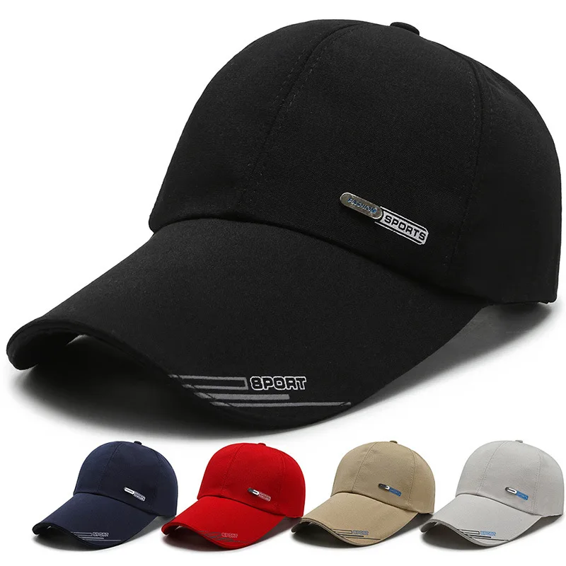 

Cheap Long Brim 11cm Large Head Man Causal Peaked Hats Cool Fishing Hat Man Plus Size Baseball Caps Quick Dry Dad Hat Adjustable