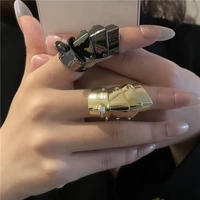 anime osaki nana mens rings punk gothic rock scroll joint armor knuckle metal multilayer finger rings cosplay jewelry wholesale