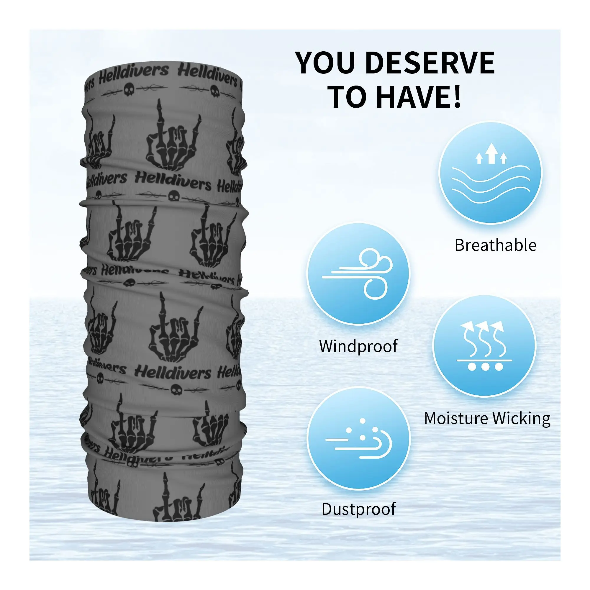 Пользовательские H-Helldivers для рок-арта с принтом гетры женщин и мужчин защита от