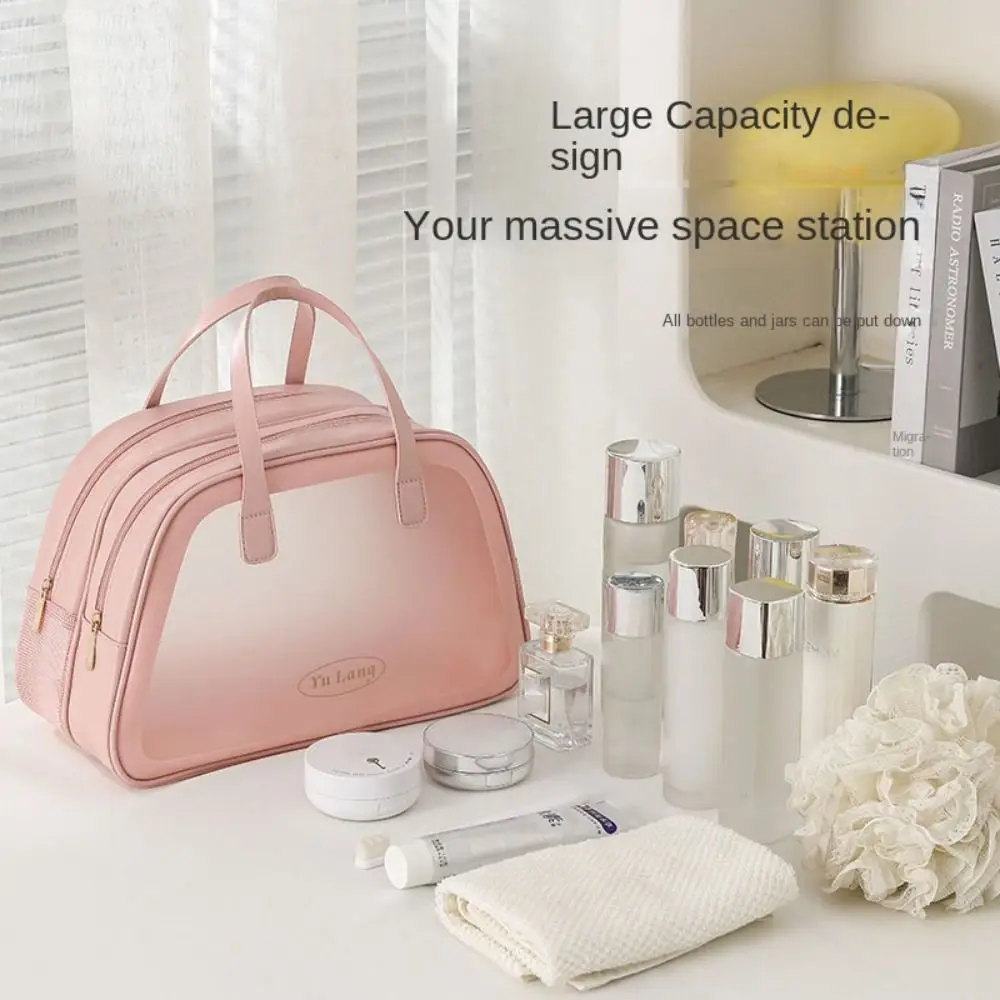 

Waterproof Makeup Organizer Storage Pouch Transparent PVC Cosmetic Bag Multi-function Large Capacity Makeup Bag Travel