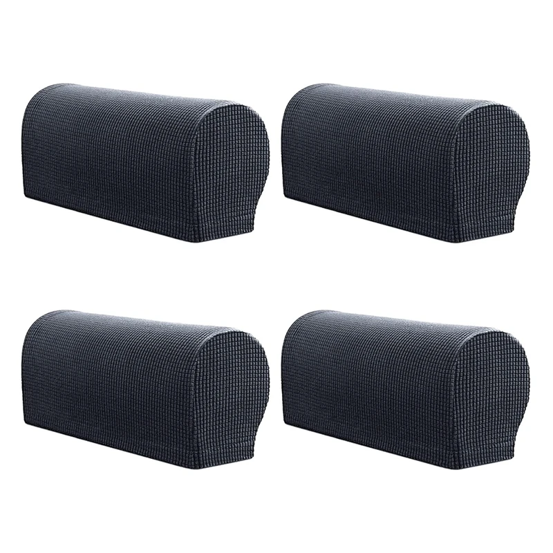 

4Pcs Armrest Chair Covers, Stretch Armchair Couch Arm Rest Cover Anti-Slip Polyester Sofa Chair Arm Caps Slipcovers