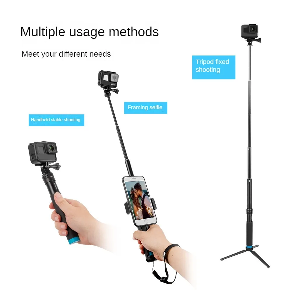 

Sports Camera For Gopro11/10/9 Aluminum Alloy Selfie Rod Action3 Extension Rod Vlog Shooting
