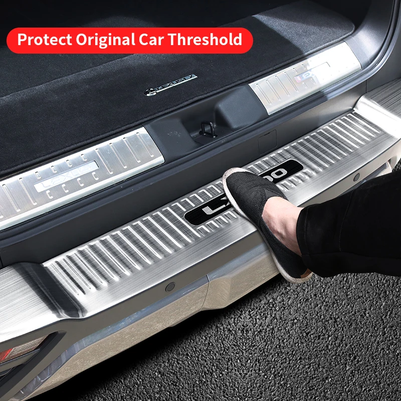 Для 2022 2023 2024 Lexus Lx600 LX500d порог багажника Декоративная полоса Спорт роскошный