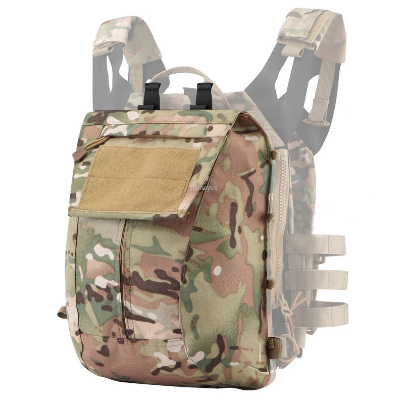 

Molle Military Vest Zip-on Pouch Bag Tactical JPC 2.0 Vest Zip-on Panel Plate Carrier Bag Pouch 1000D Nylon Hunting Bag