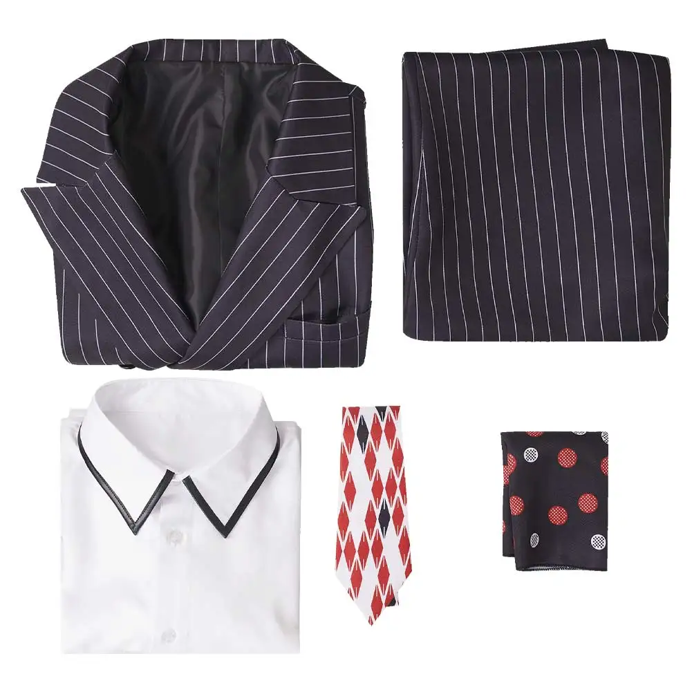 Модный костюм для косплея Стэнли в черную полоску мужчин с маской Джима из фильма