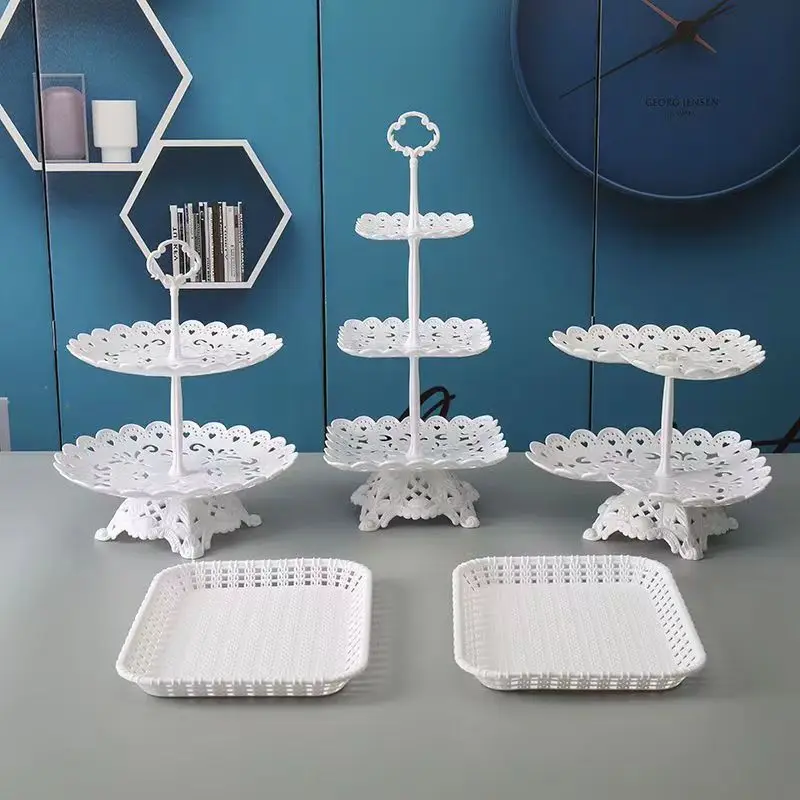 Cake Stand Birthday Cake Rack Display Cupcake Holder Snack Fruit Plate Wedding Party Tray Dessert Table Decoration Kitchen Tools