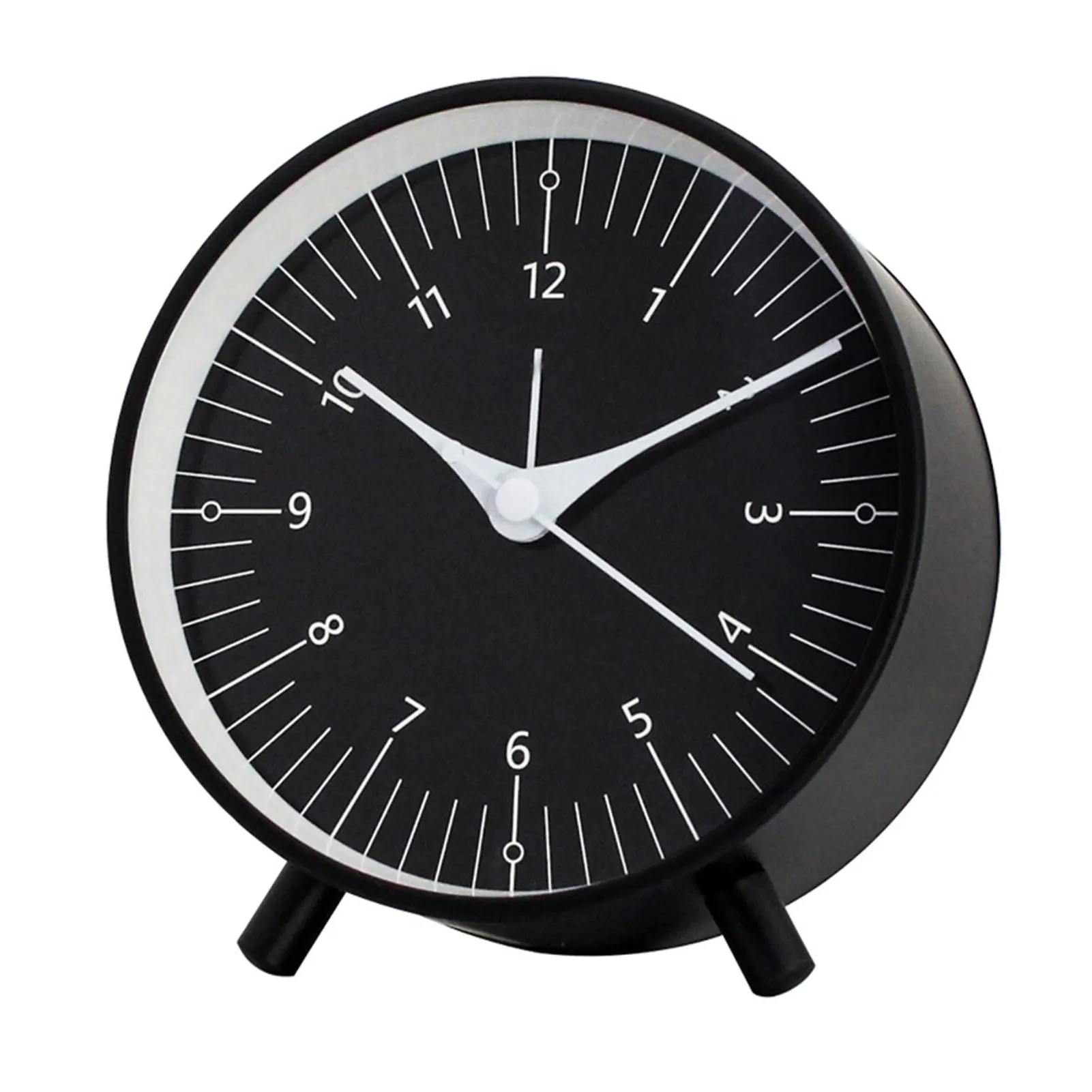 

Pointer Living Room Silent Ticking Office Professional Night Light Student Home Decor Alarm Clock 4 Inch Portable Accessories