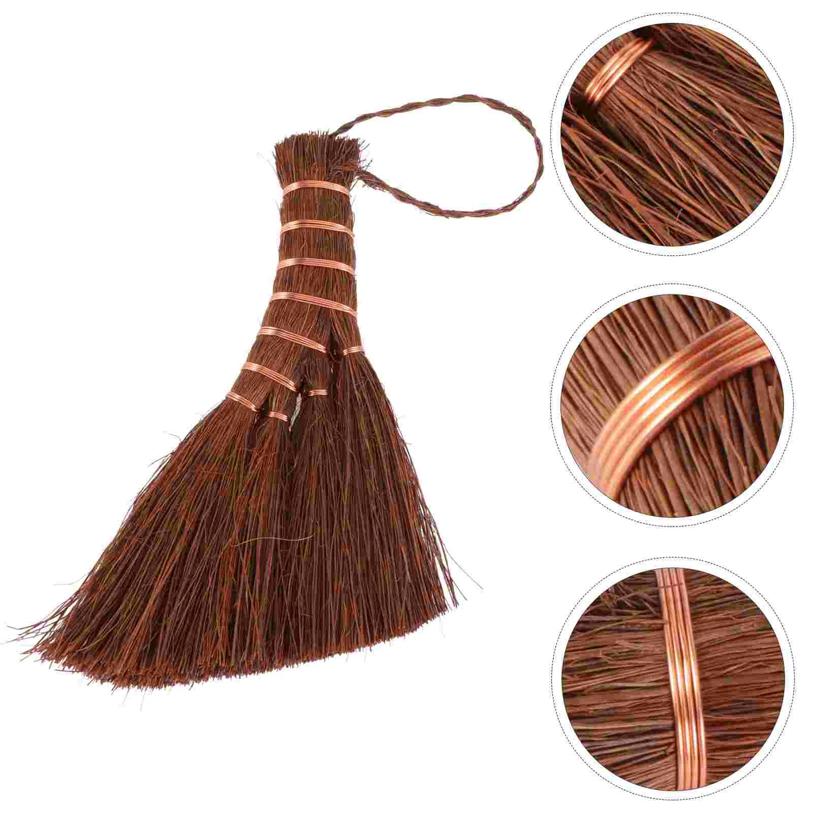 

Broom Set Sweeping Cleaning Tea Cup Duster Straw Mini Wooden Natural Smallchildren Asian Sweeper Portable Corner Tools
