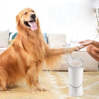 pet electric foot wash cup 360 degree fully automatic rotation cat leg cleaner machine one button start dog paw clean supplies