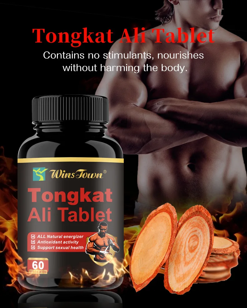 

Dongkat Ali Tablet for Men Tongkat Ali Root Extract Ali Tablets Potency Testosterone Booster Health Natural Energy Supplement