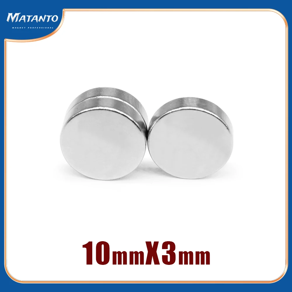 

10/20/50/100/150/200PCS 10x3 Disc Strong Powerful Magnets N35 Round Permanent Magnets 10x3mm Neodymium Magnet 10*3 Search Magnet