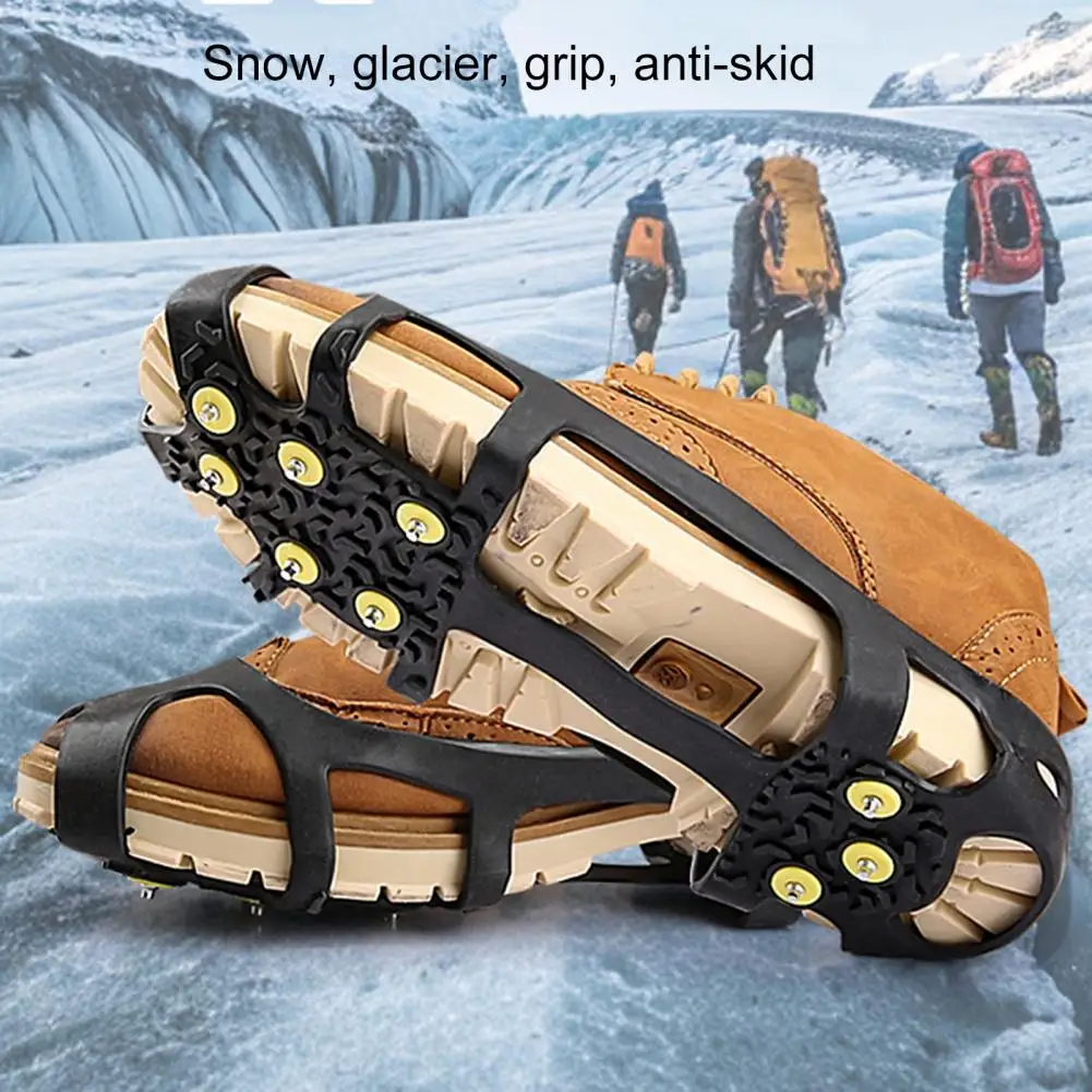 Ледяные бутсы для ходьбы по снегу тяговые кошки обуви и ботинок нескользящие