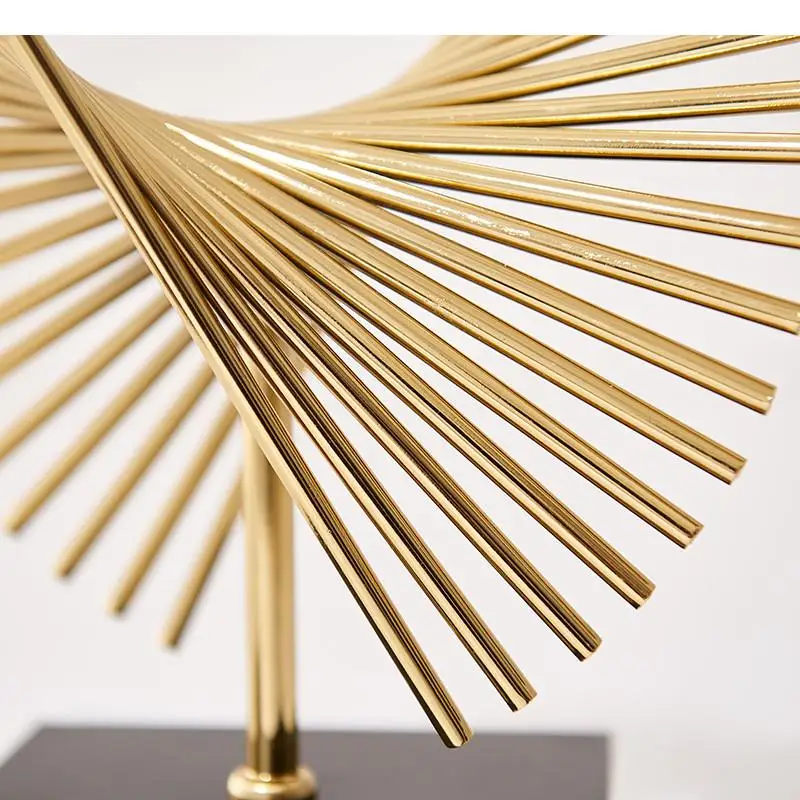 Металлическая мебель для рукоделия абстрактная золотая геометрическая линия