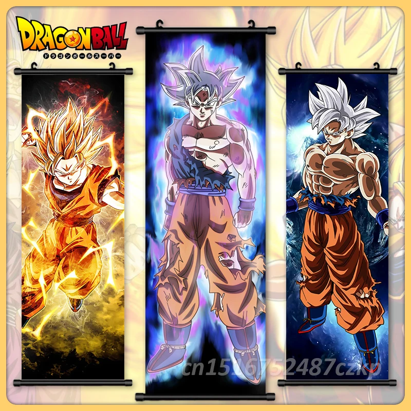 

Dragon Ball Vegetto Wall Art Painting Anime Hanging Son Goku Scrolls Strongest Warrior Canvas Print Pictures Poster Home Decor