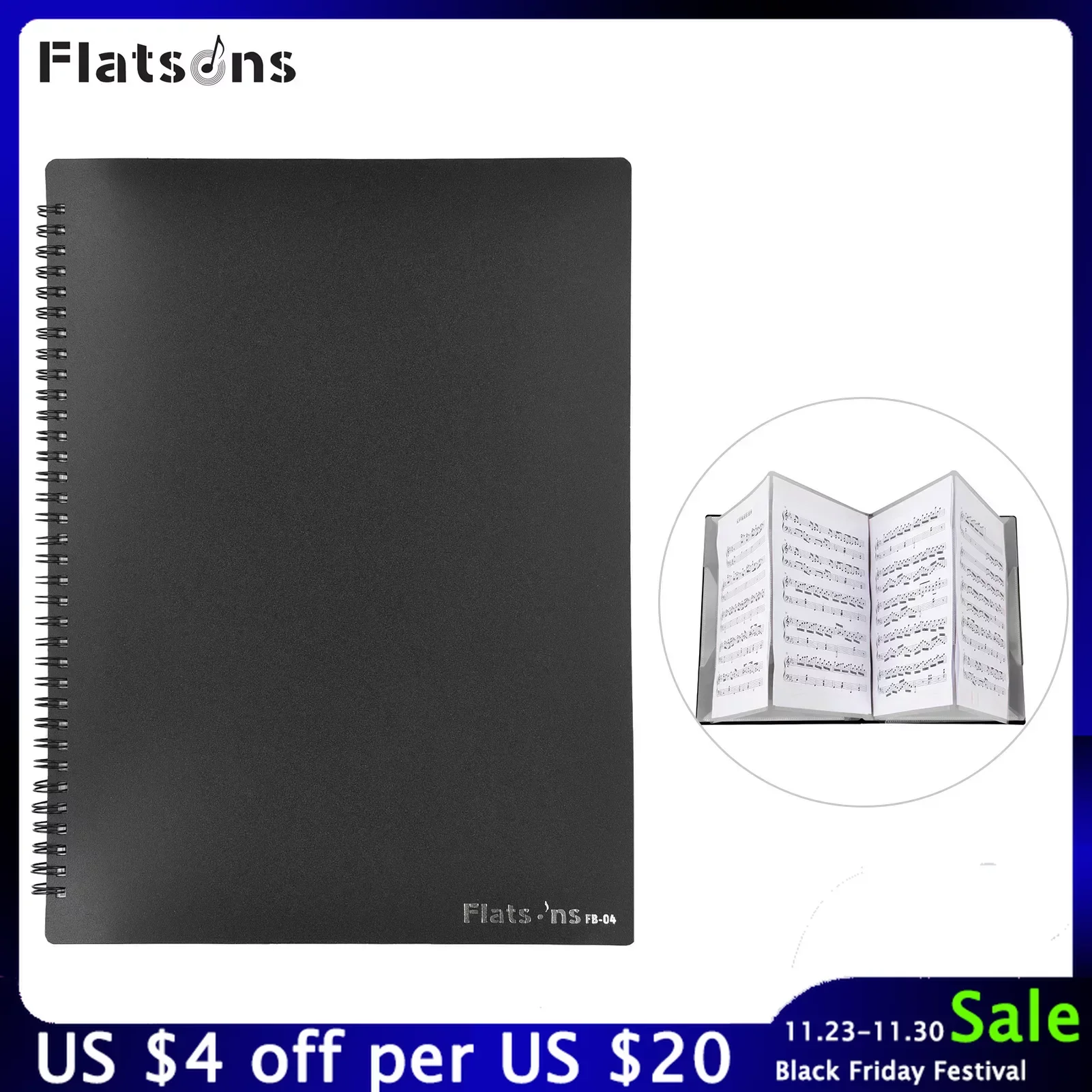 

Бумажный органайзер для документов Flatsons, 40 карманов, Размер A4