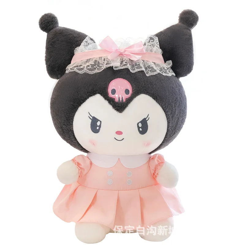 

Плюшевая кукла Sanrio, кавайная мультяшная кукла из аниме Kuromi Mymelody, детская подушка, девочка с сердцем, тканевая кукла, рождественский подарок