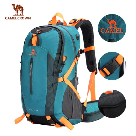DOURADO CAMEL Mochilas À Prova D' Água Homens Mulheres Saco de Escalada para Homens Ultraleve Caminhadas Mochila com Sacos de Desporto Capas de Acampamento