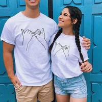 2022 couples t shirt for women men summer clothing lover short sleeve tops tees funny print matching lover outfits casual o neck