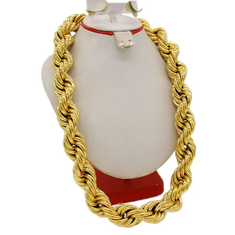 Модная широкая крученая сингапурская цепь Adixyn для влюбленных золотого цвета/медное тонкое ожерелье ювелирные изделия Свадебная вечеринка G09141