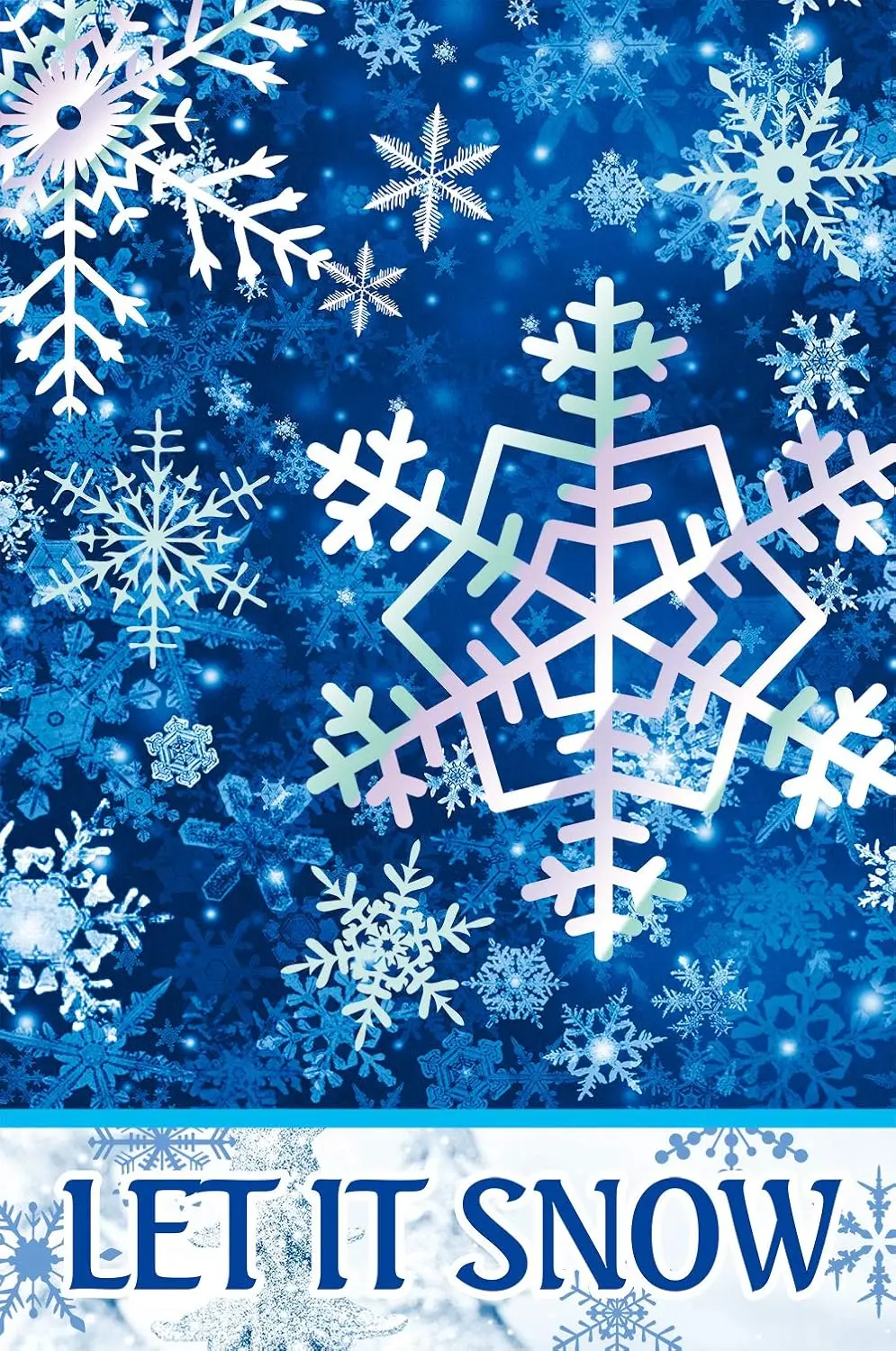 Texupday Let it Snow Winter Snowflakes Garden Flag Outdoor Yard