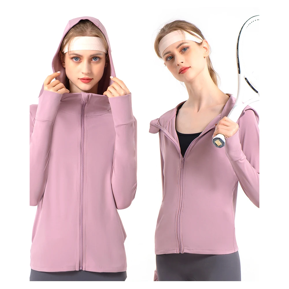 

Women Hoodies Sweatshirts Autumn Winter Chic Solid Knit Long Sleeve Tracksuit With Zipper Pocket Coat