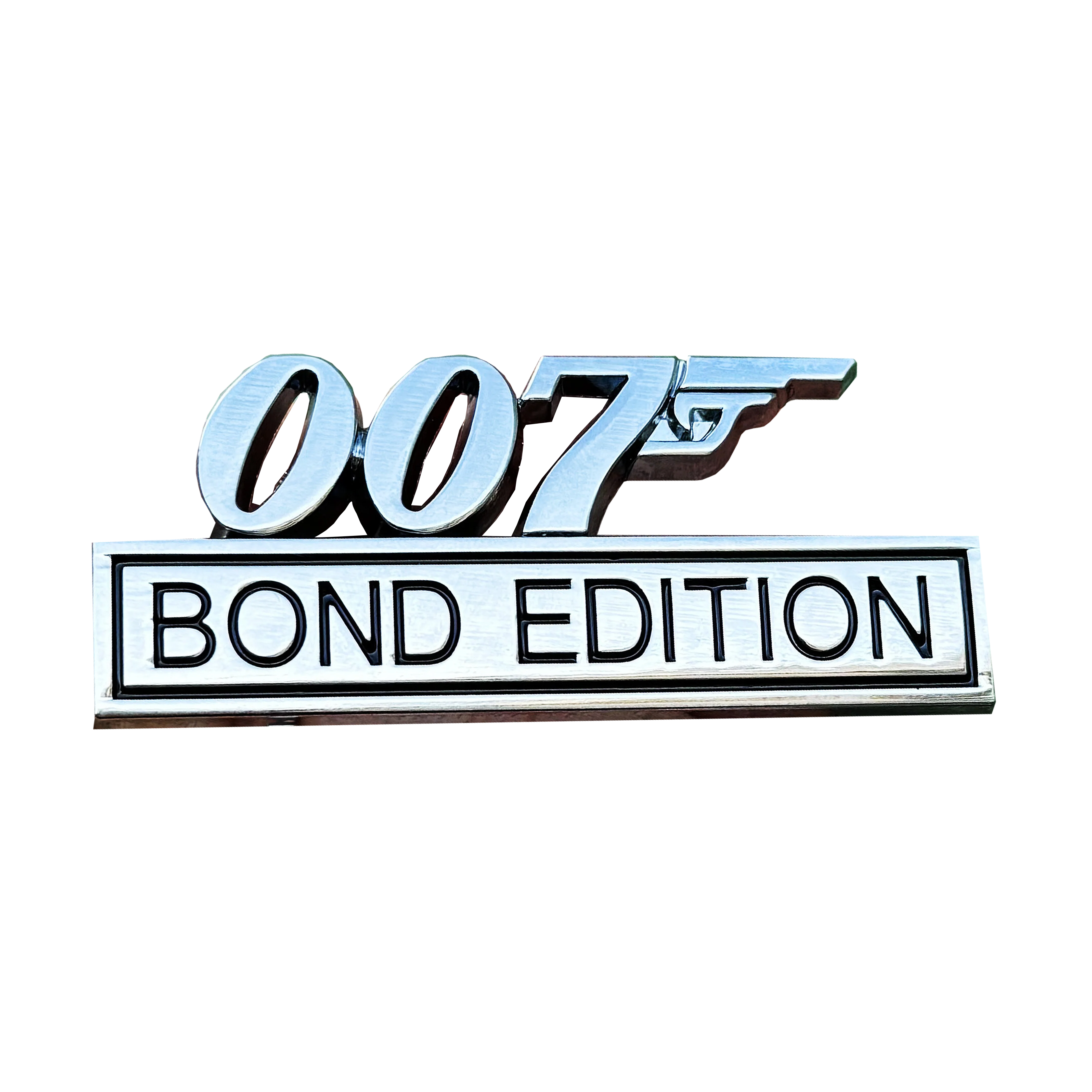 

007 Bond Edition, металлические наклейки для автомобиля, значки для украшения двери багажника автомобиля, значки 007, логотипы, автомобильные наклейки, украшение для мотоцикла