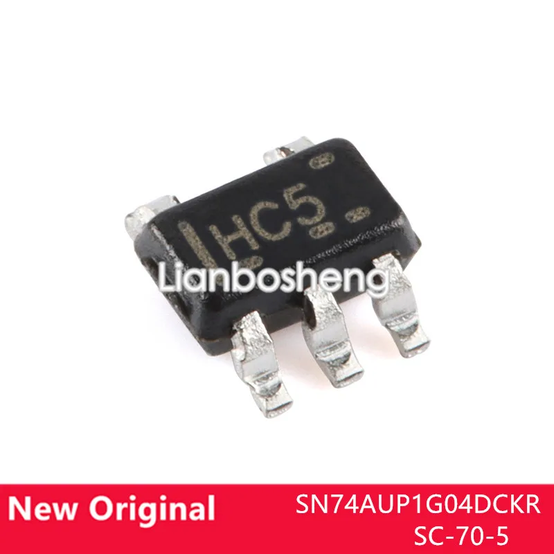 

10 шт. новый оригинальный SN74AUP1G04DCKR SC-70-5 одиночный инверторный чип затвора