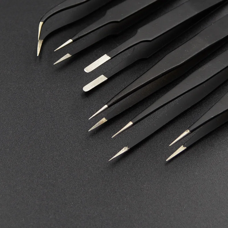 Антистатические пинцеты из нержавеющей стали ESD прецизионные инструменты для