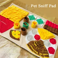 pet sniffing mat dog smell training fleece pads relieve stress training blanket pet toys slow food feeder pet supplies