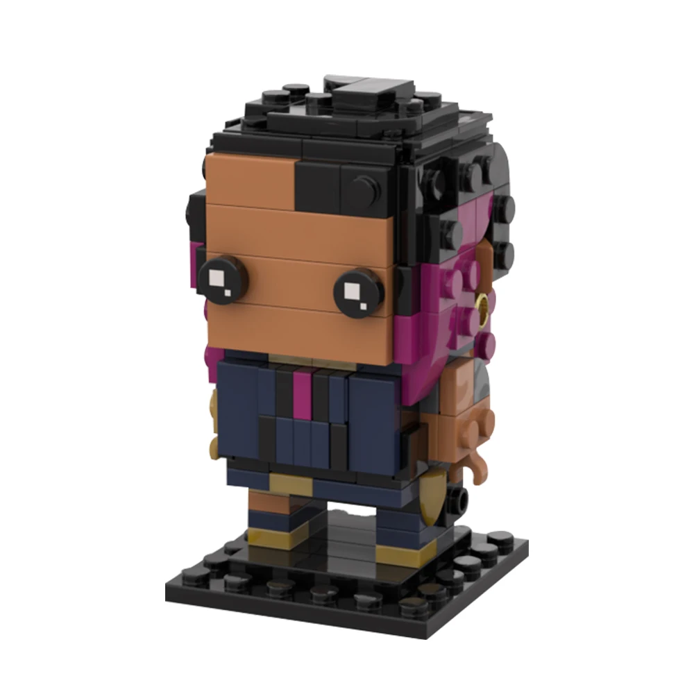 Gobricks MOC Стрельба Игра ALORANTED Re lui Brickheadzs Набор строительных блоков Игровой персонаж