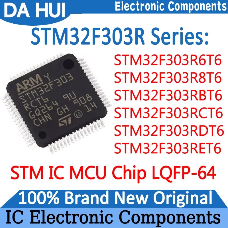 

STM32F303R6T6 STM32F303RBT6 STM32F303R8T6 STM32F303RCT6 STM32F303RDT6 STM32F303RET6 STM32F303R STM32F303 STM IC MCU Chip LQFP-64