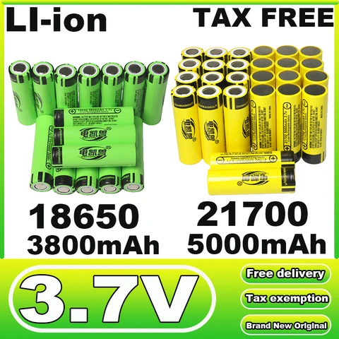 DIANKAISHOU литий-ионные аккумуляторы 18650 3800 мАч 21700 5000 мАч