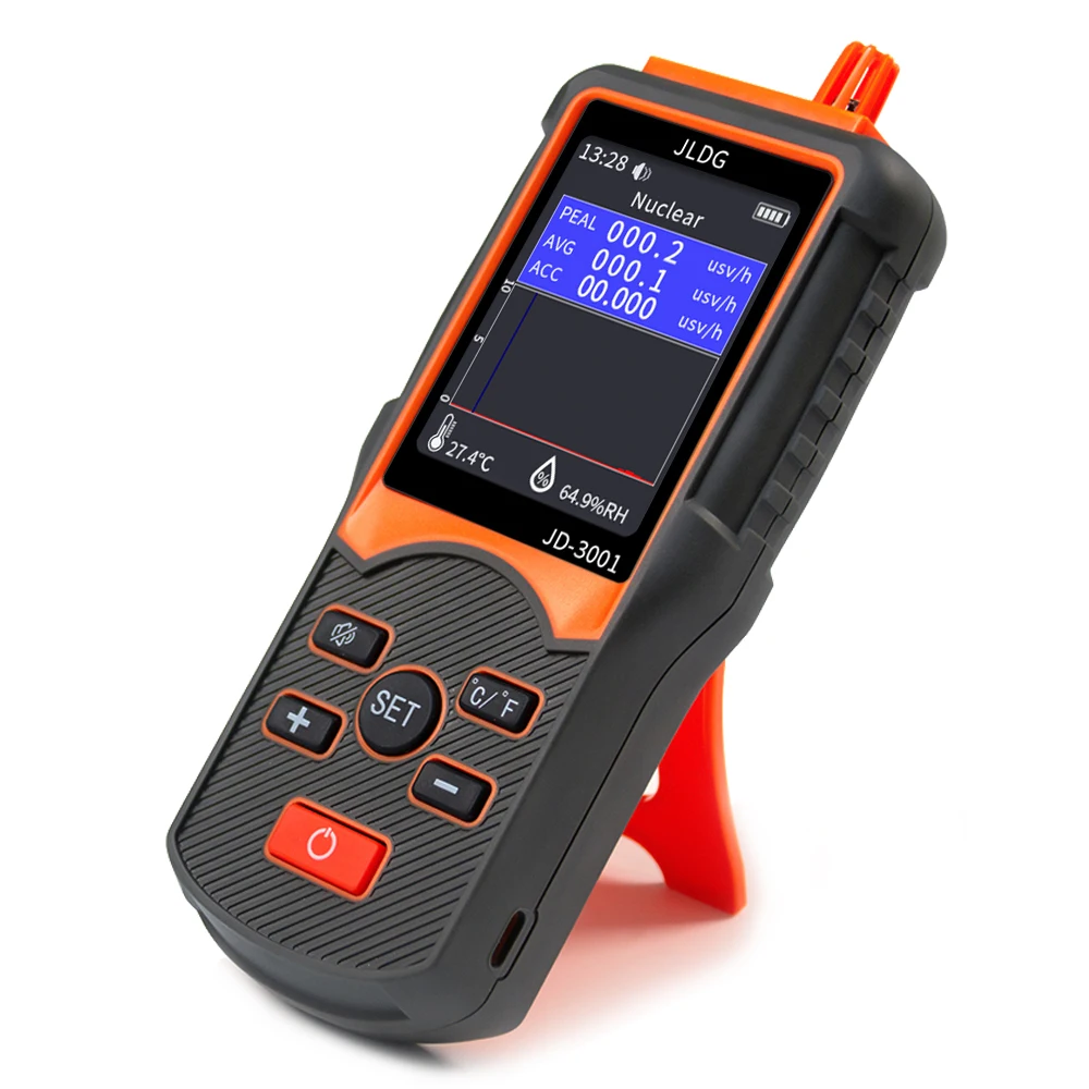 Гарантия качества JD-3001 Счетчик Гейгера Цифровой тестер радиации для лекарств