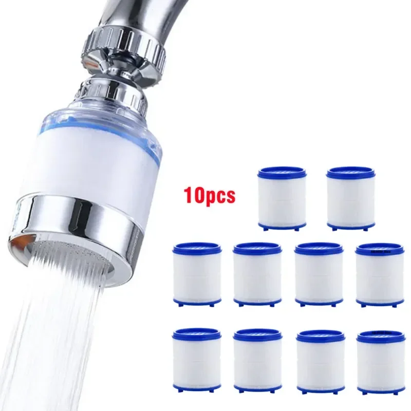 

10PCS Filter Element Faucet Water Purifier Filter Shower PP Cotton Filtration For Kitchen Bathroom Remove Chlorine Heavy Metals