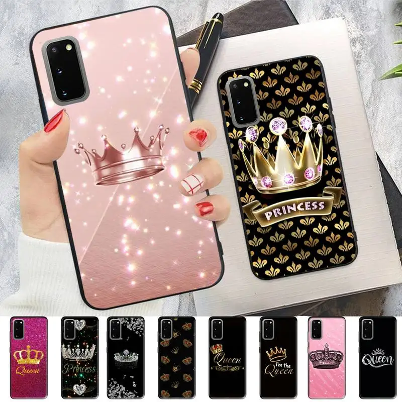 

Diamond Crown Phone Case for Samsung S10 21 20 9 8 plus lite S20 UlTRA 7edge