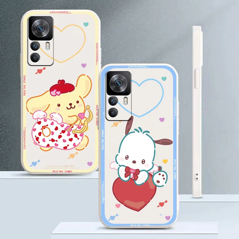 

Sanrio Pochacco Cinnamoroll Liquid Rope Phone Case For Xiaomi Redmi K50 K40 K40S Gaming K30 10C 10 10X 9A 9 9T 9C 9AT 8 8A 5G