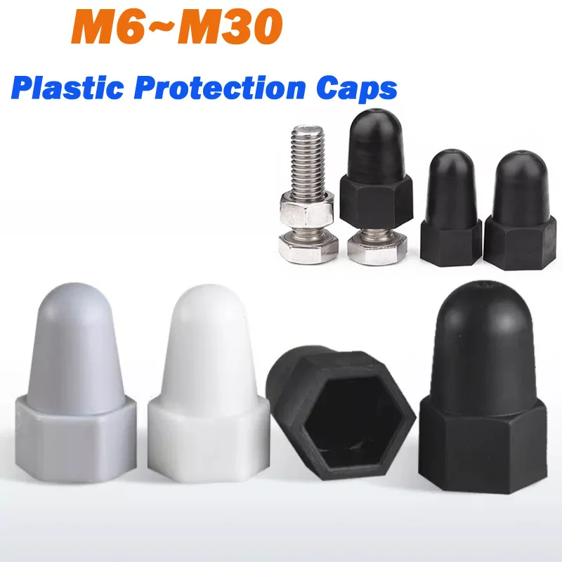 

Пластиковые колпачки для гаек и болтов M6-M30, черные/белые/серые