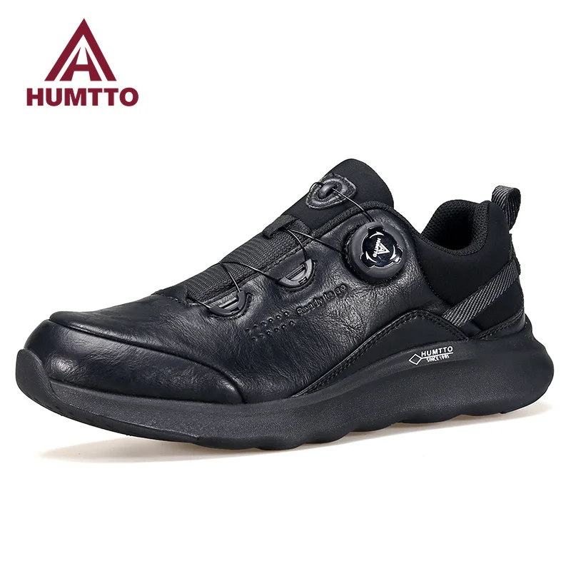 HUMTTO Running Shoes for Men Luxury Designer Men's Tennis Breathable Sports Gym Mens Trainers Waterproof Black Sneakers Man 2022